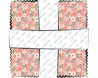 Wish for Rain 10-Inch Squares Layer Cake, Precut Cotton Quilting Fabric, Floral Fabric, 42 Pieces, Puck Selders, Camelot Fabrics