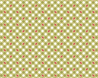 Farm Girls Unite Green Tomboy Fabric Yardage, Poppie Cotton, Cotton Quilt Fabric, Floral Fabric