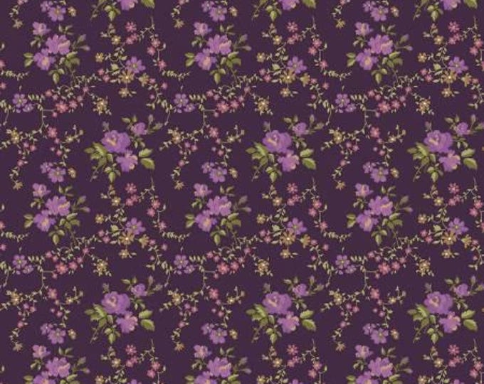 Anne of Green Gables 2023 Floral Wine Fabric Yardage, RBF Collection, Riley Blake Desings, Cotton Quilt Fabric, Floral Fabric