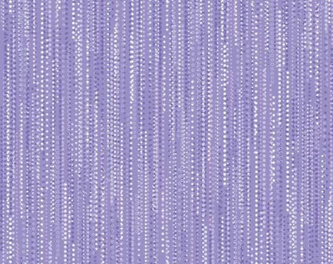Shimmering Twilight Lilac Twilight Rain with Pearl Essence Fabric Yardage, KANVAS Fabrics, Benartex, Cotton Quilt Fabric