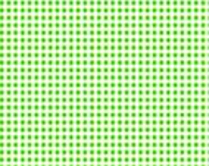 Dots and Stripes and More Green Mini Gingham Fabric Yardage, Quilting Treasures, Cotton Quilt Fabric