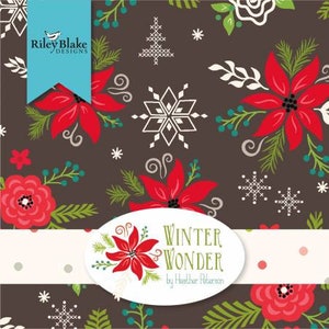 Winter Wonder Tiras Jelly Roll de 2-1/2 pulgadas, 40 piezas, Heather Peterson, Riley Blake Designs, Tela acolchada de algodón precortada, Navidad