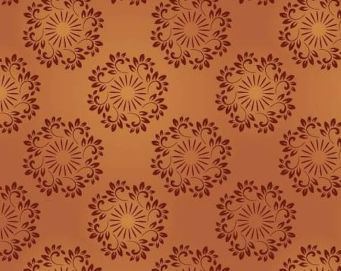 Autumn Waltz Ginger Mandala Fabric Yardage, Material Girlfriends, Marcus Fabrics, Cotton Quilt Fabric, Mandala Fabric