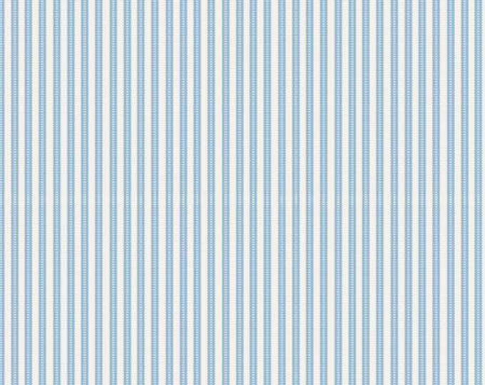 French Roses Sky Stripe Fabric Yardage, Clothworks Collection, Clothworks, Cotton Quilt Fabric, Stripe Fabric