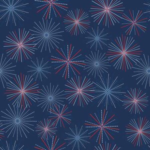 Picadilly Main Navy Fabric Yardage, Riley Blake Designs, Amanda Castor, Cotton Quilt Fabric