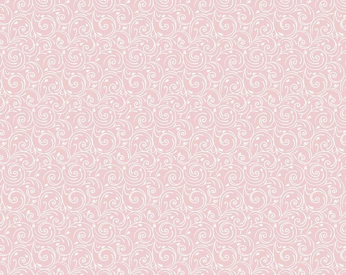 Falling in Love Swirls Blush Fabric Yardage, Dani Mogstad, Riley Blake Designs, Cotton Quilting Fabric
