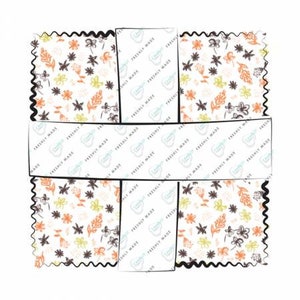 Flower Market 5 Inch Squares Charm Pack Precut Cotton Quilting Fabric, Floral Fabric, Botanical Fabric, 42 Pieces, Camelot Fabrics.