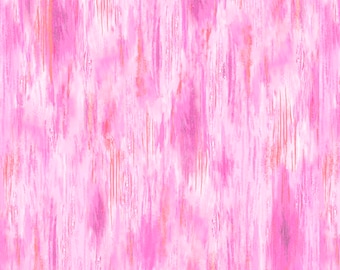 Floral Fascination Warpy Blender Pink Fabric Yardage, Quilting Treasures, Cotton Quilt Fabric