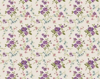 Anne of Green Gables 2023 Floral Cream Fabric Yardage, RBF Collection, Riley Blake Desings, Cotton Quilt Fabric, Floral Fabric