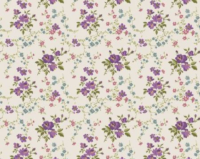 Anne of Green Gables 2023 Floral Cream Fabric Yardage, RBF Collection, Riley Blake Desings, Cotton Quilt Fabric, Floral Fabric