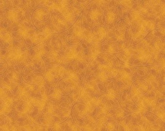 Fall for Autumn Gold with Gold Metallic Fabric Yardage, Hoffman Fabrics, Cotton Quilt Fabric