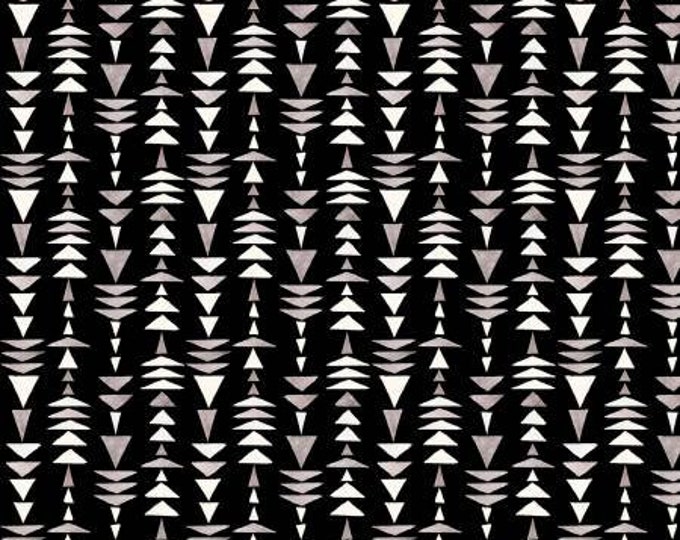 Paisley Place Cream Stacked Triangle Fabric Yardage, Dina June, Wilmington Prints, Cotton Quilt Fabric, Geometric Fabric