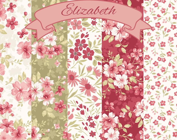 Elizabeth Fabric Yardage, Max Tate, Studio E, Cotton Quilt Fabric