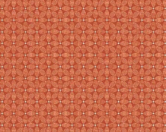 Forget Me Not Red Trellis Fabric Yardage, Allison Harris, Windham, Cotton Quilt Fabric, Floral Fabric