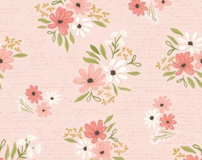 Between the Pages Main Ballerina Fabric Yardage, Fran Gulick, Riley Blake Designs, Cotton Quilt Fabric, Floral Fabric