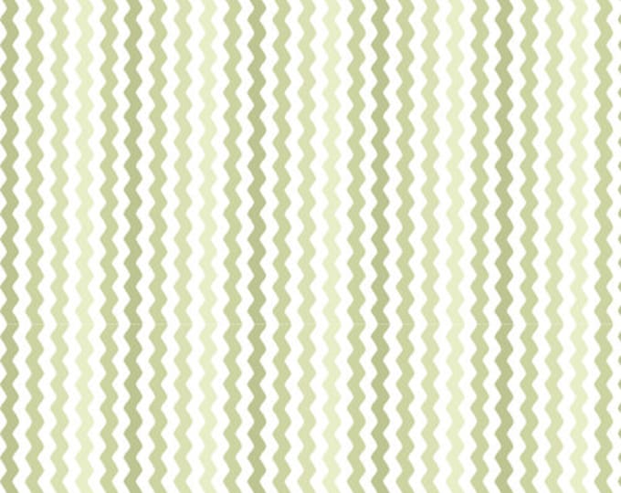 Sorbet Rick Rac Light Fern Green Cotton Quilting Fabric, Mask Fabric, Rac Fabric, Quilting Treasures.