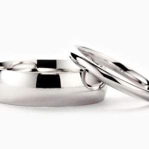 Wedding Band Sterling Silver, 2mm, 3mm, 4mm, 5mm, 6mm, Mens White Gold Wedding Band, Mens Silver Wedding Band, Mens Rings, Womens Rings