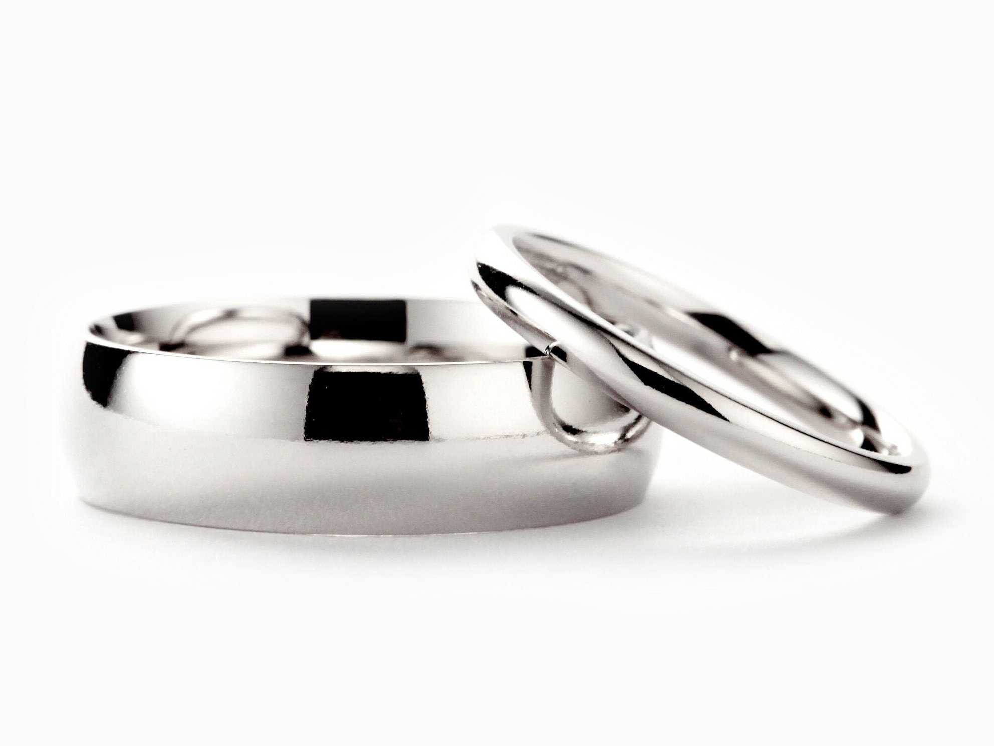 High Polished Sterling Silver 3MM Classic Wedding Band Ring