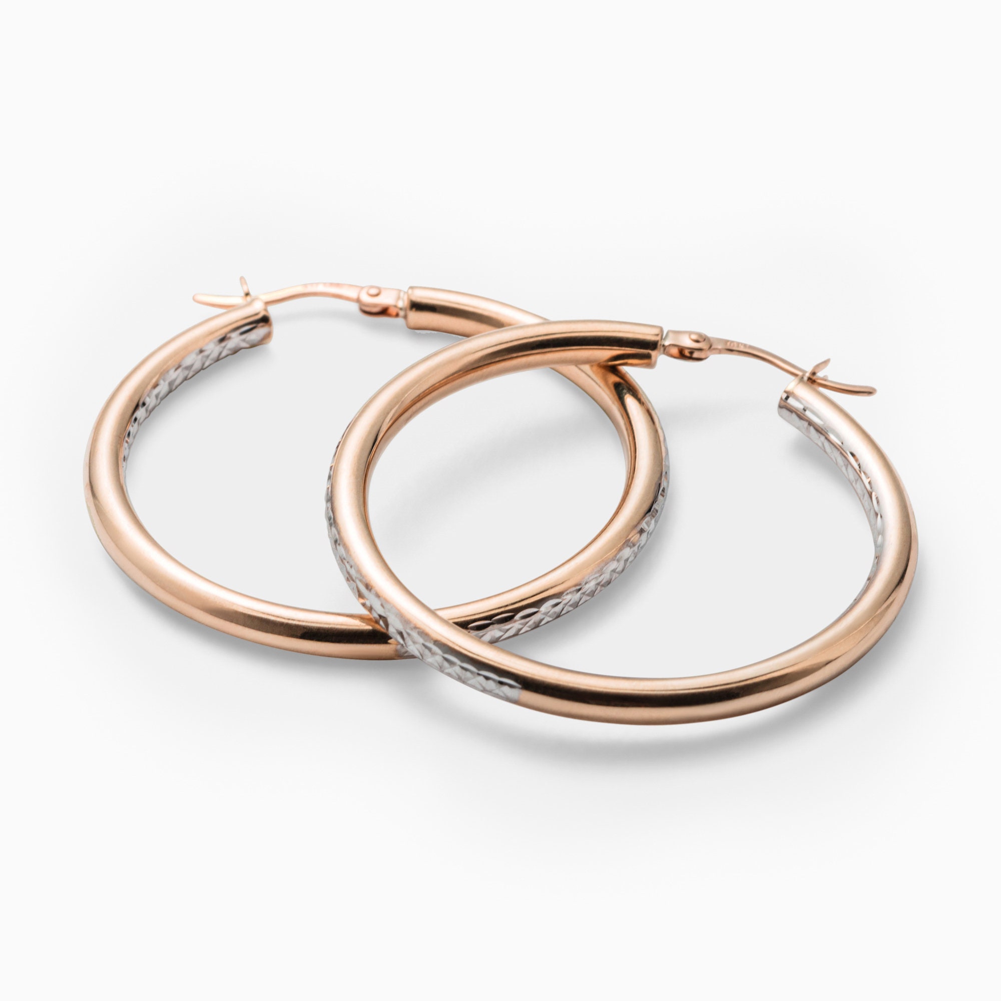 ピアス 10K Gold Tiny Shiny Finish Hoop Earring For Men & Women il_fullxfull.2569348194_3wxv.jpg