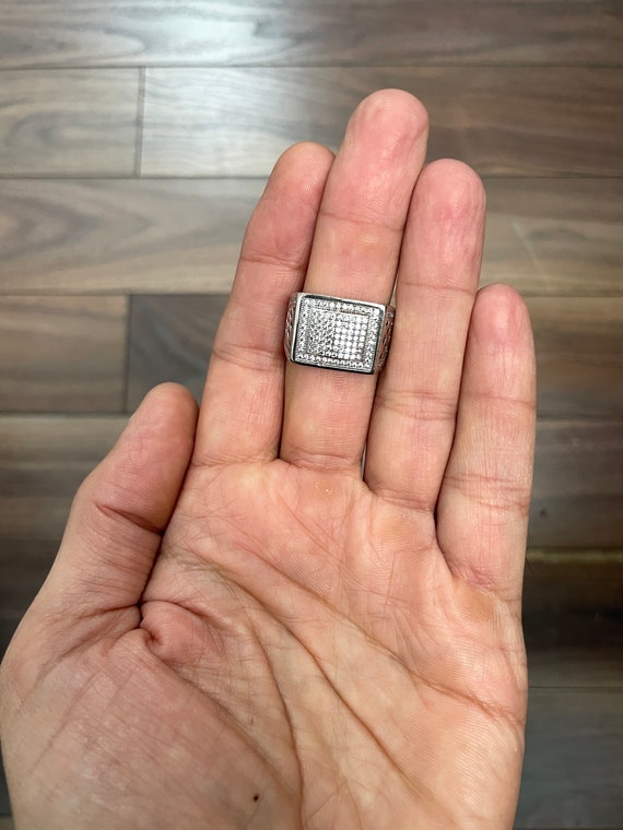 Cubic zirconia pinky ring discount