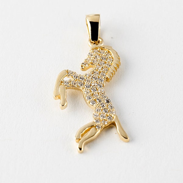 Gold Horse Charm Etsy
