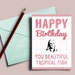 Leslie Knope birthday card, you beautiful tropical fish, Parks and recreation card, Leslie and Anne birthday card, Parks Rec Card