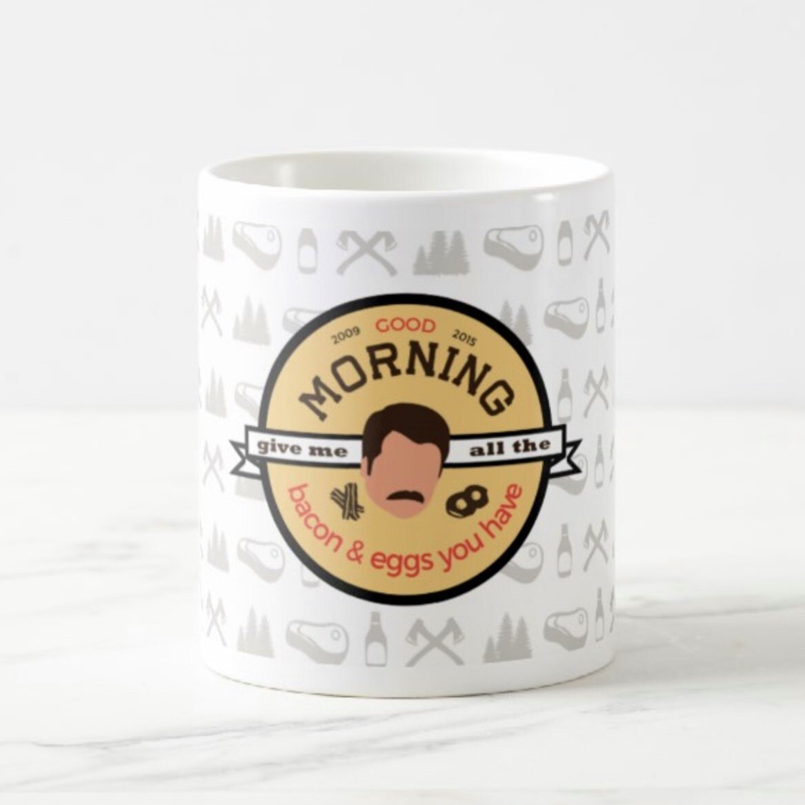 Ron Swanson Mug Valentine s t for him Give me all the bacon and eggs mug Parks and Rec quote mug Ron Swanson quote t for him Ron Swanson Mug Valentine s t for him Give me all the bacon and eggs mug Parks and Rec quote mug Ron Swanson quote t for him