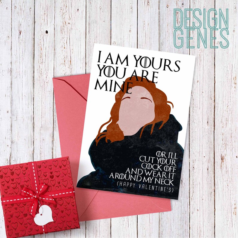 Printable Game Of Thrones Valentine s Card Ygritte Etsy