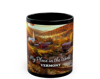 Vermont Mug – 50 States Collection USA – Travel Gift – State Lover Coffee Mug – 11oz Ceramic Mug