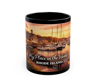 Rhode Island Mug – 50 States Collection USA – Travel Gift – State Lover Coffee Mug – 11oz Ceramic Mug