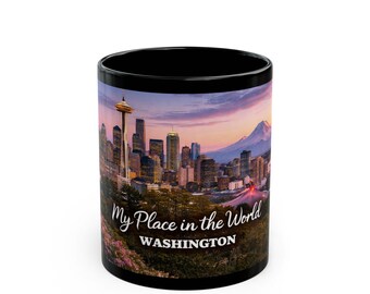 Washington Mug – 50 States Collection USA – Travel Gift – State Lover Coffee Mug – 11oz Ceramic Mug