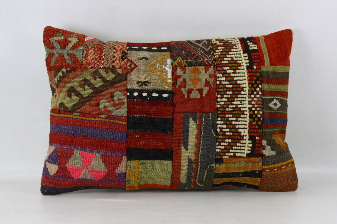 Ethnic pillow 16x24 kilim pillow decorative pillow Etsy