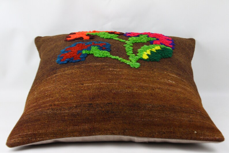 vintage pillow turkish rug rug pillow 20x20 inc 50x50 cm antique pillow kilim rug kilim pillow handmade pillow turkish kilim