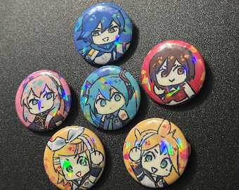 Spille anime Vocaloid da 2,5 cm [Olografiche]