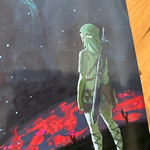 The Legend of Zelda: Tears of the Kingdom print [Depths]