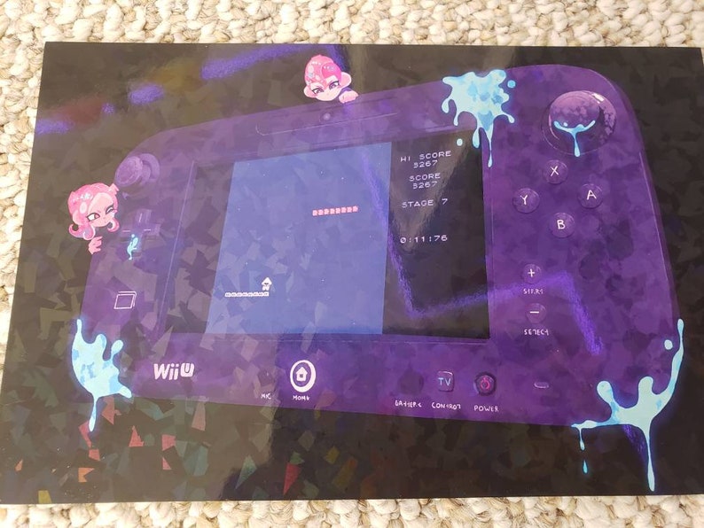 LAST BATCH Splatoon 2 Octo Expansion Prints HOLOGRAPHIC 5.5x8.5 Etsy