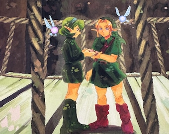 ゼルダの伝説 時のオカリナ 18 x 24 インチ ビデオゲーム ポスター
