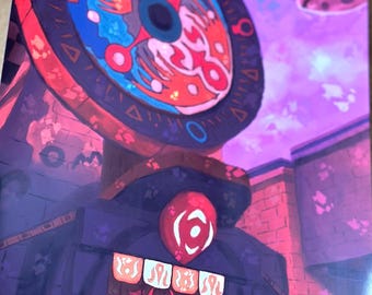 Clock Town Print – Majora’s Mask Zelda Fanart Poster – Gaming Wall Art / Decor