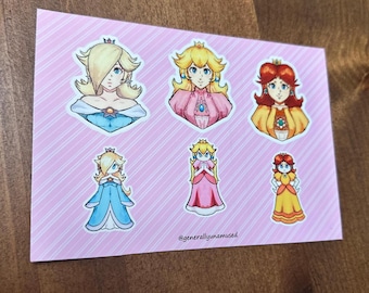 Stickervel Nintendo-prinsessen