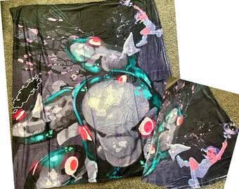 Manta polar de Splatoon, 50 x 60 pulgadas, manta acogedora para gamers, diseño de anime y videojuegos.