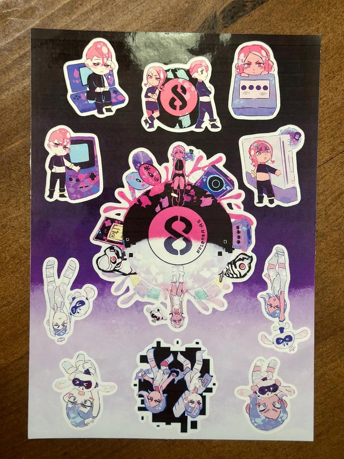 Splatoon Vinyl Sticker Sheets: Glossy Game Decals (4.5x7