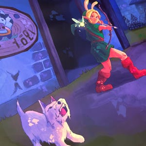 Alien Invasion-tryck – Majoras mask Zelda-fanartposter – Väggkonst/dekor med spelmotiv