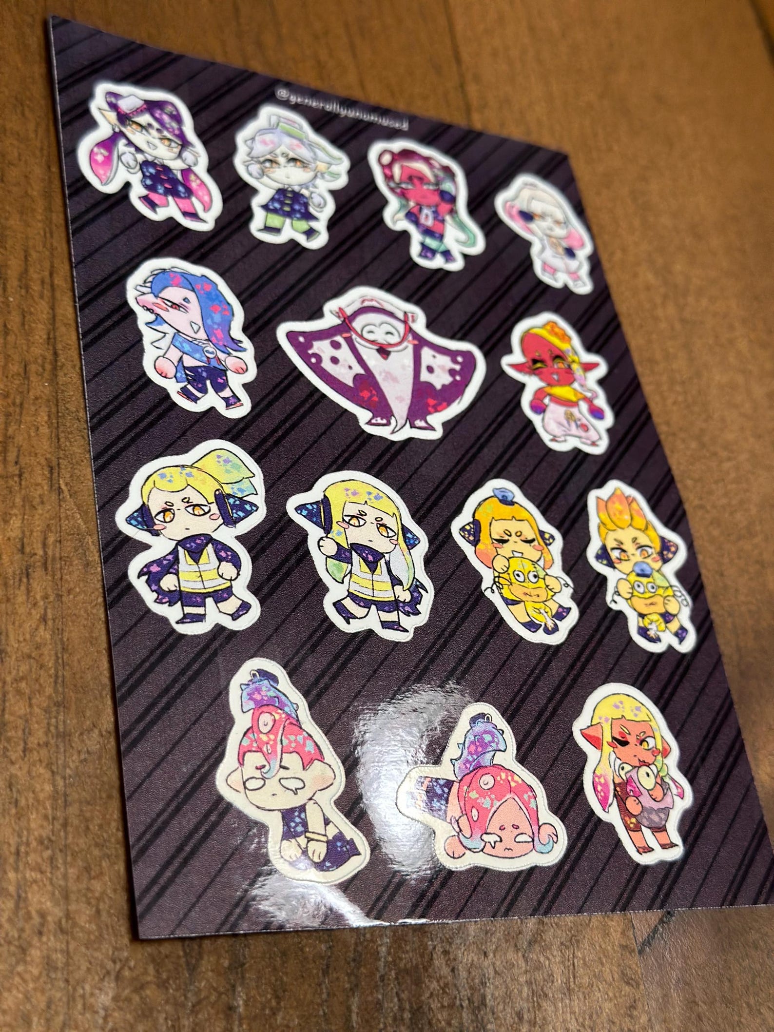 Splatoon Sticker Pack Splatoon Vinyl Sticker Sheets: Glossy Game Decals (4.5x7
