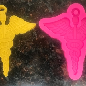 Silicone Medical Caduceus Symbol