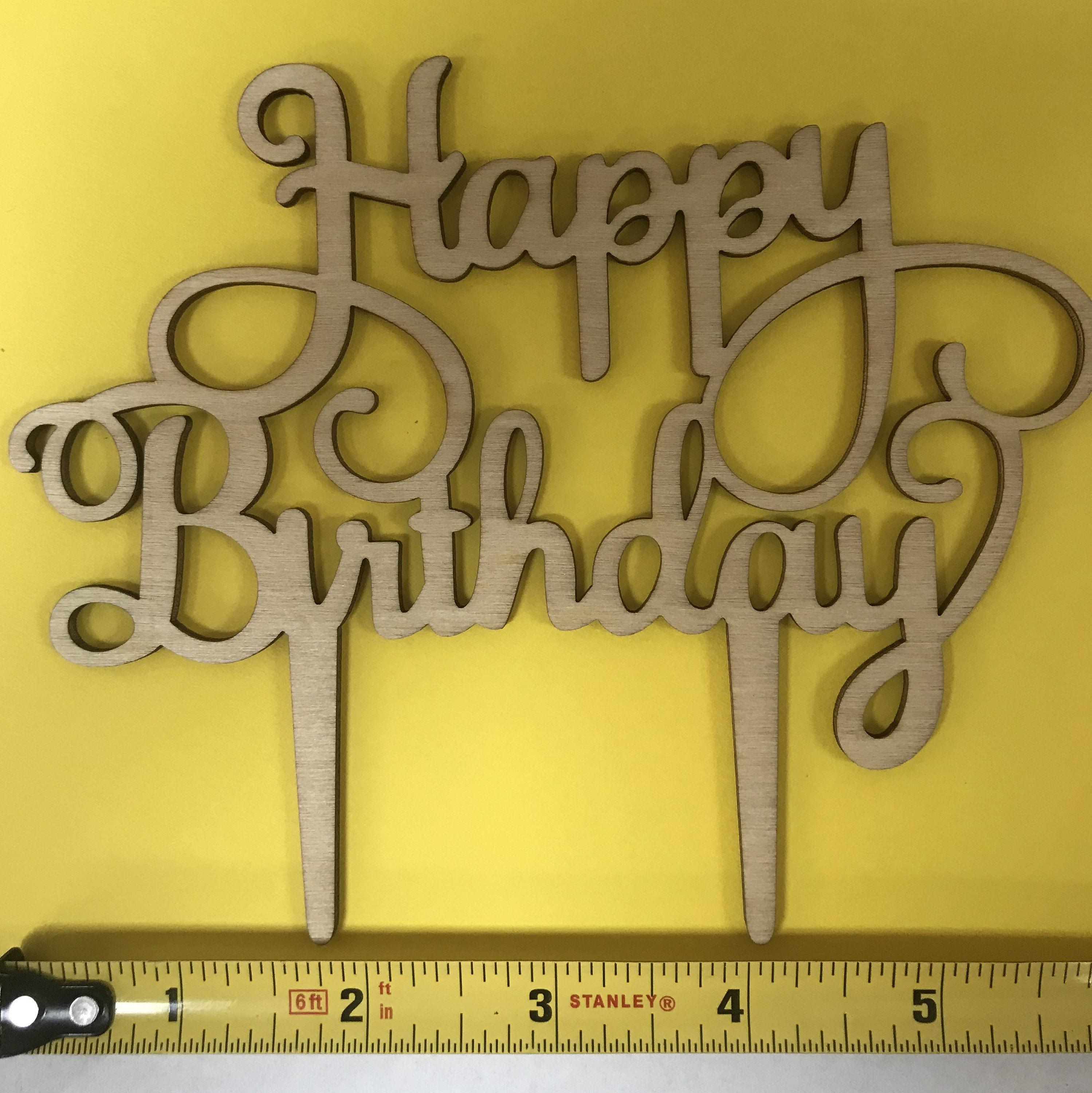 Happy Birthday Topper - Etsy