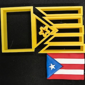 Puerto Rican Flag Cutter