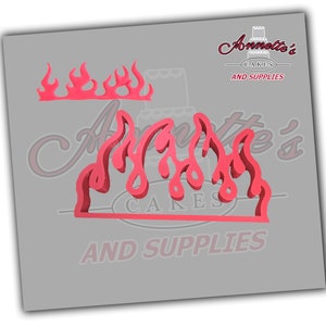 Fire Flames Cookie  Fondant Cutter