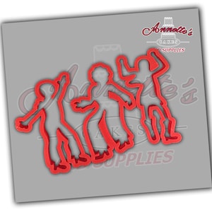 Silhouette Disco Dancers Cutters Set Pla