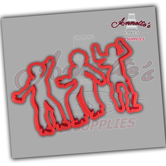 Silhouette Disco Dancers Cutters Set Pla Etsy