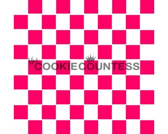 Checkerboard Cookie Stencil